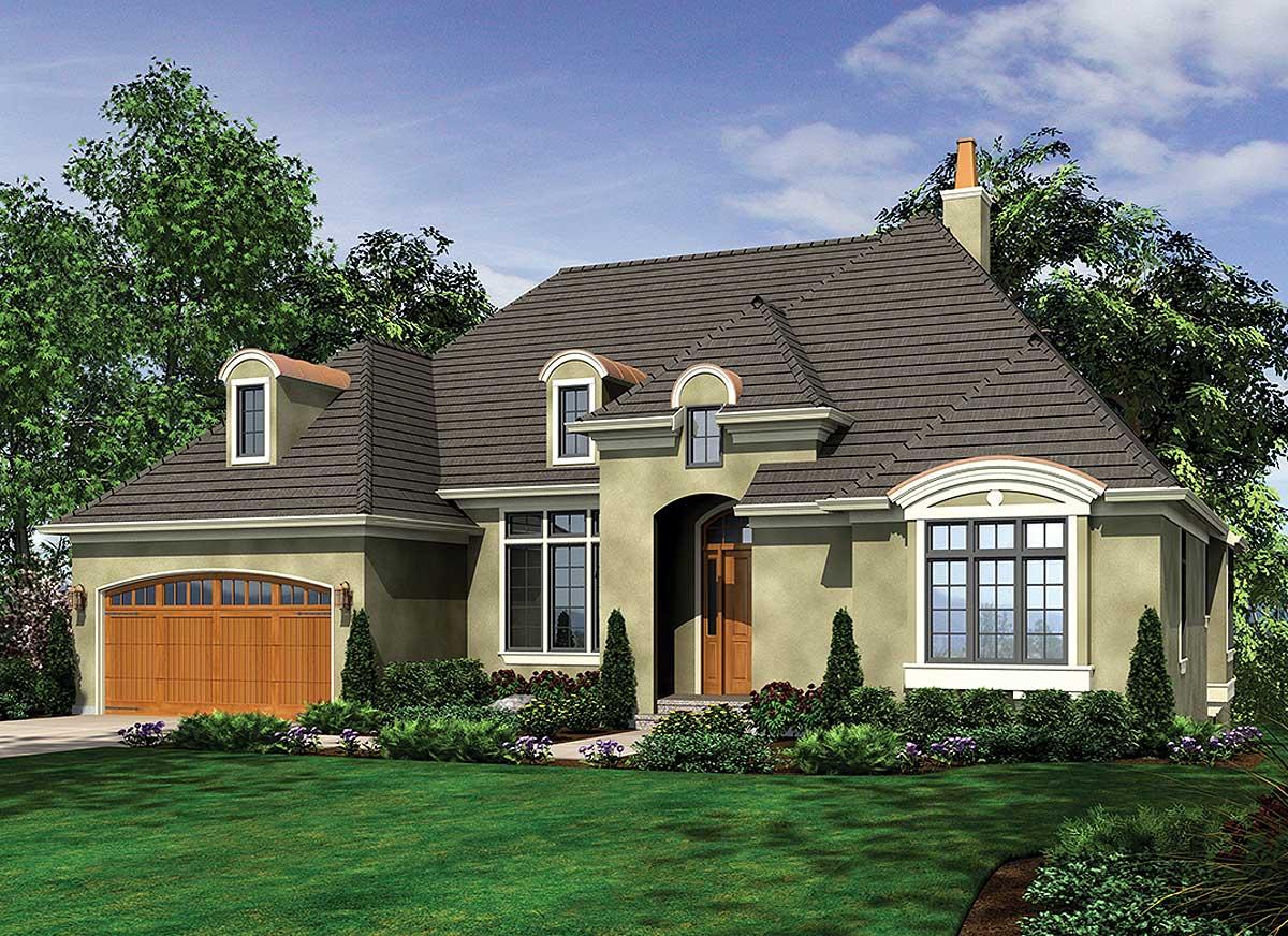 Plan 69405AM: French Country House Plan With Outdoor Living Room - Image #10 - Colonial, European, French Country, Northwest, Traditional