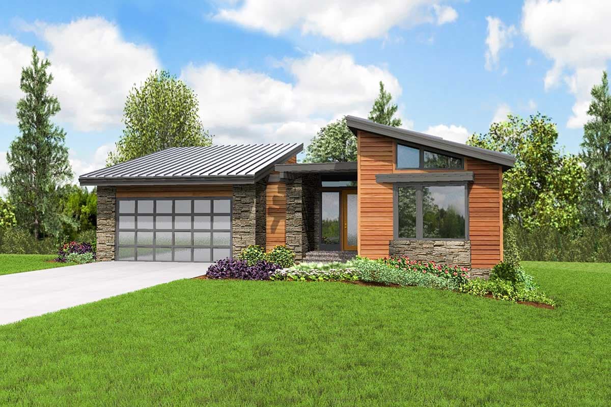 Plan 69406AM: Modern Chic - Image #6 - Mid Century Modern, Modern, Northwest