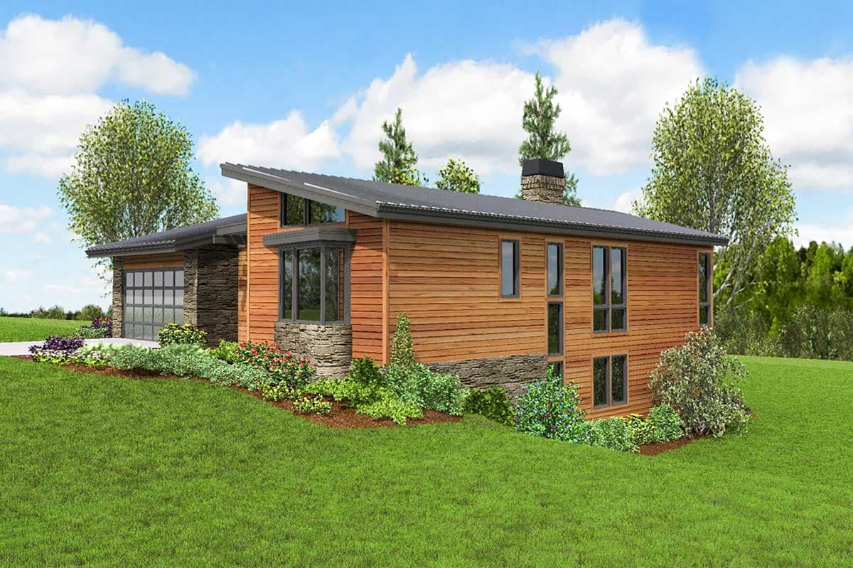 Plan 69406AM: Modern Chic - Image #15 - Mid Century Modern, Modern, Northwest