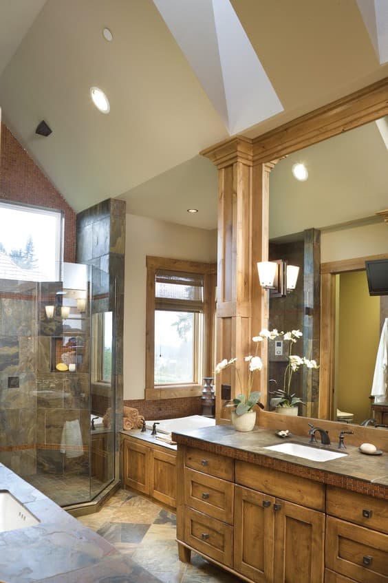 Plan 69407AM: 5100 Square Foot Craftsman Lodge with Angled Garage and Finished Lower Level - Image #22 - Craftsman, Mountain, New American, Northwest, Rustic