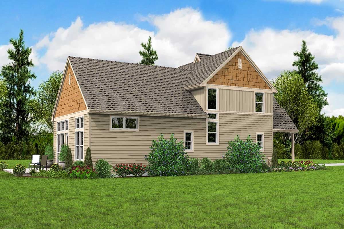 Plan 69412AM: Traditional Home Plan with Two Master Bedrooms - Image #5 - Craftsman, Northwest