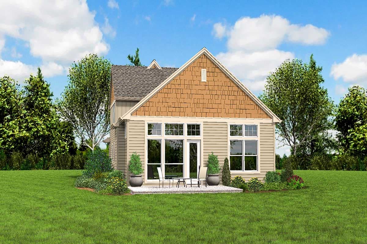 Plan 69412AM: Traditional Home Plan with Two Master Bedrooms - Image #8 - Craftsman, Northwest