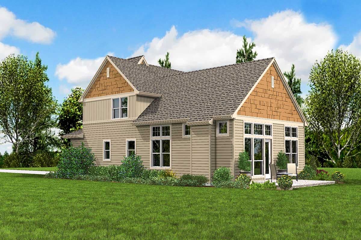 Plan 69412AM: Traditional Home Plan with Two Master Bedrooms - Image #9 - Craftsman, Northwest