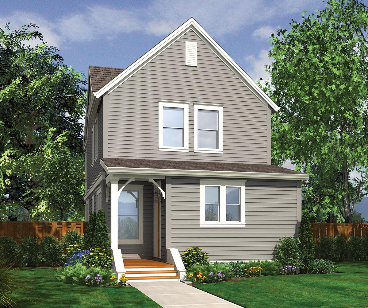 Plan 69418AM: Double Decker Porch with Alternate Versions - Image #8 - Country, Traditional