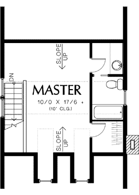Plan 69428AM: 3 Bedroom House Plan with Dormered Third Story - 1701 Sq Ft - Floor Plan - 3rd Floor - Colonial, Traditional