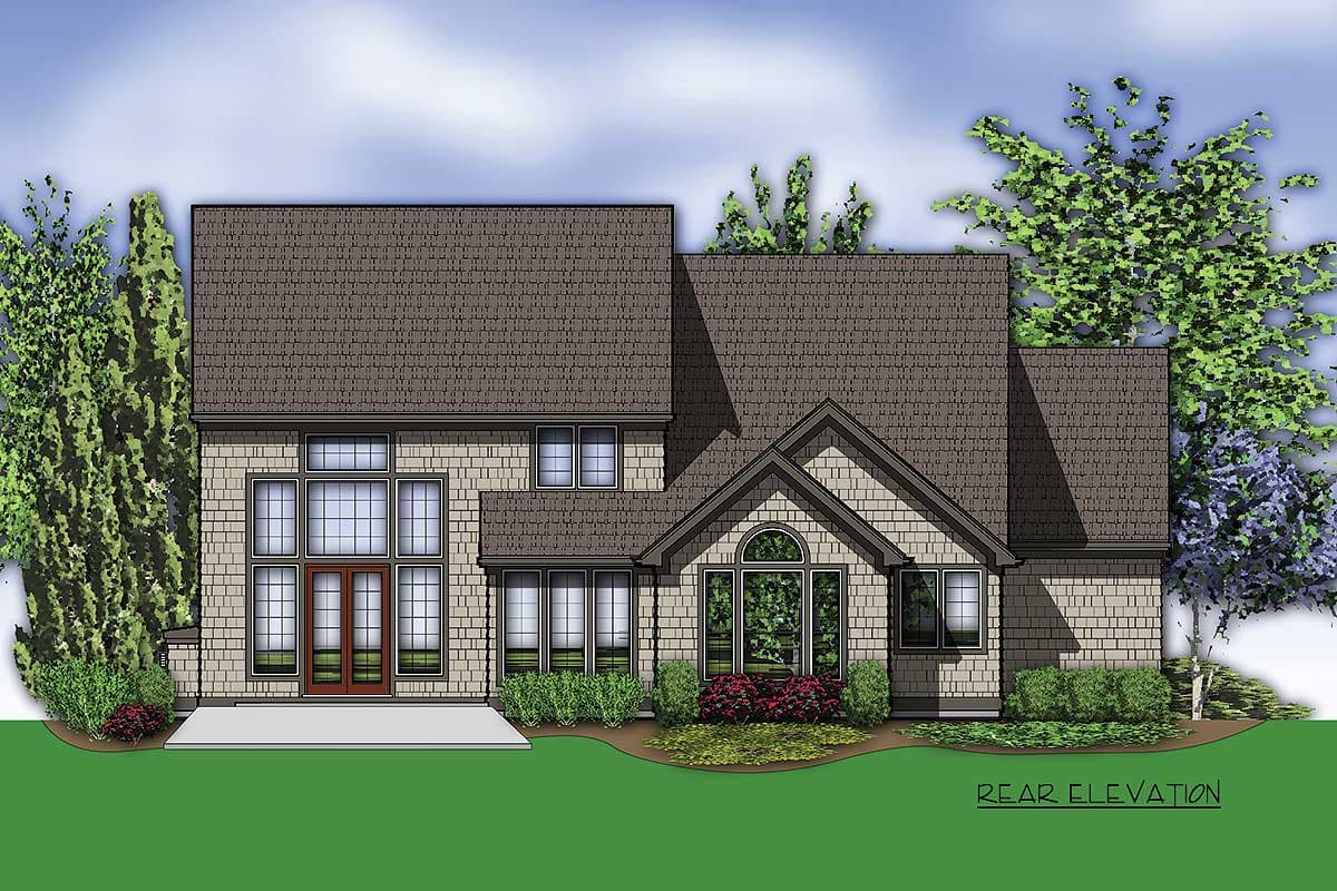 Plan 69433AM: Tall, Dark & Handsome - in Two Versions - Image #7 - Country, Craftsman, European, Tudor