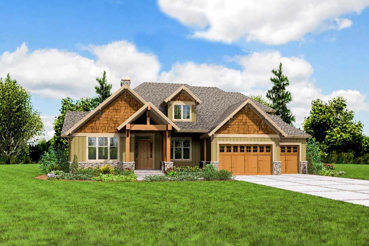 Plan 69434AM: 3-Bed Craftsman House Plan with Vaulted Great Room - 2735 Sq Ft - Image #17 - Craftsman, Northwest