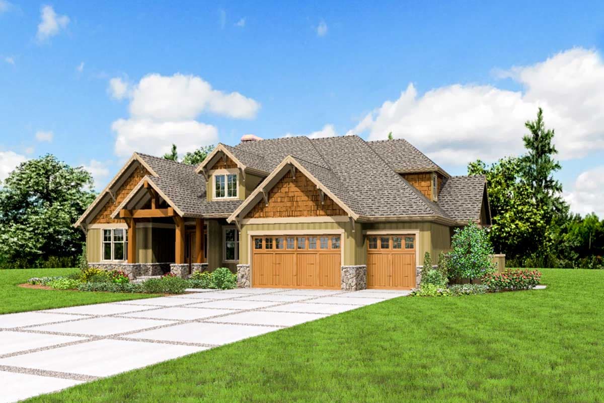 Plan 69434AM: 3-Bed Craftsman House Plan with Vaulted Great Room - 2735 Sq Ft - Image #27 - Craftsman, Northwest