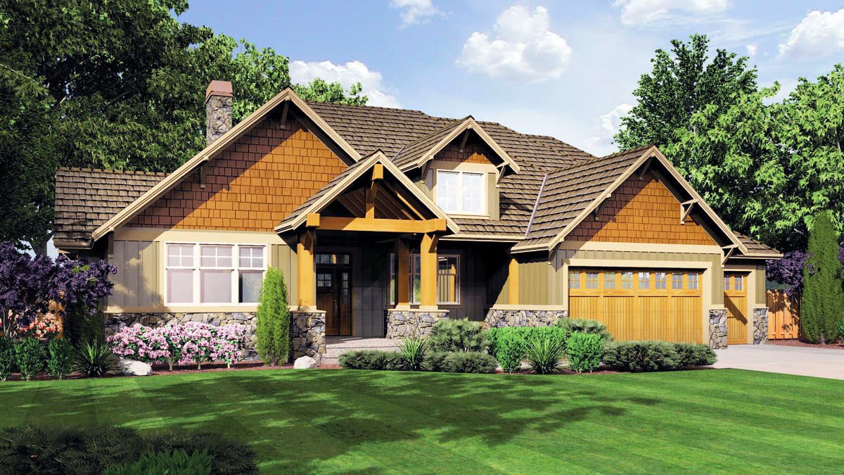 Plan 69434AM: 3-Bed Craftsman House Plan with Vaulted Great Room - 2735 Sq Ft - Image #16 - Craftsman, Northwest