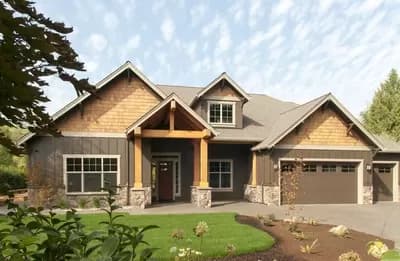 3-Bed Craftsman House Plan with Vaulted Great Room - 2735 Sq Ft