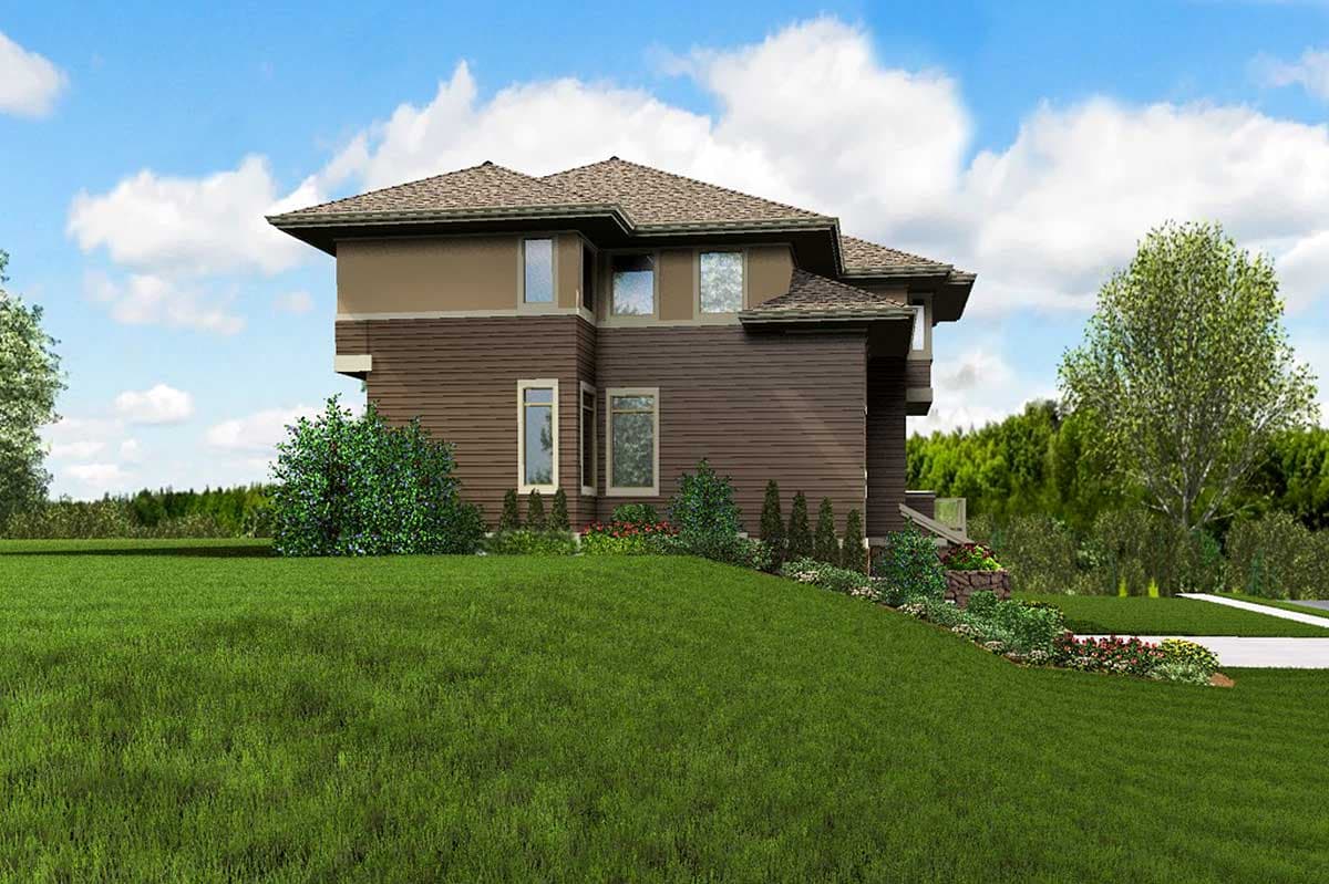 Plan 69453AM: Modern Prairie House Plan For Upsloping Hillside Lots - Image #9 - Contemporary, Modern, Northwest, Prairie
