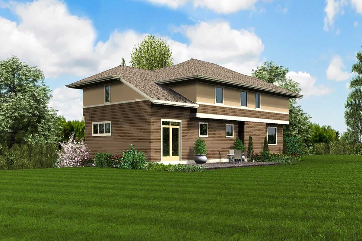 Plan 69453AM: Modern Prairie House Plan For Upsloping Hillside Lots - Image #13 - Contemporary, Modern, Northwest, Prairie