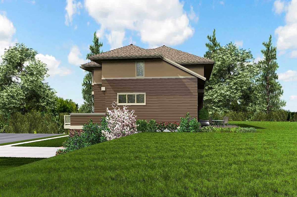 Plan 69453AM: Modern Prairie House Plan For Upsloping Hillside Lots - Image #14 - Contemporary, Modern, Northwest, Prairie