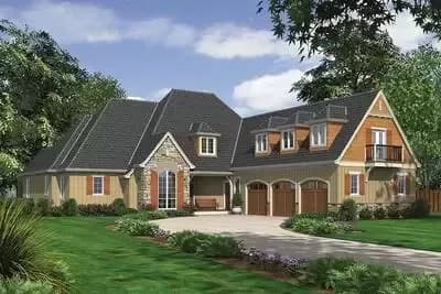 Rustic European With Vaulted Spaces
