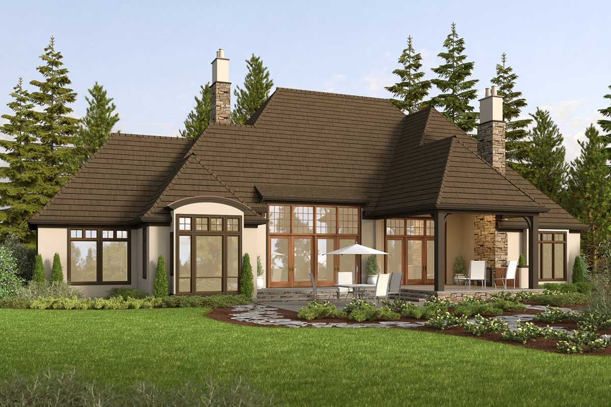 Plan 69460AM: Classic French Country House Plan with 3 Bedrooms - 4352 Sq Ft - Image #48 - European, French Country