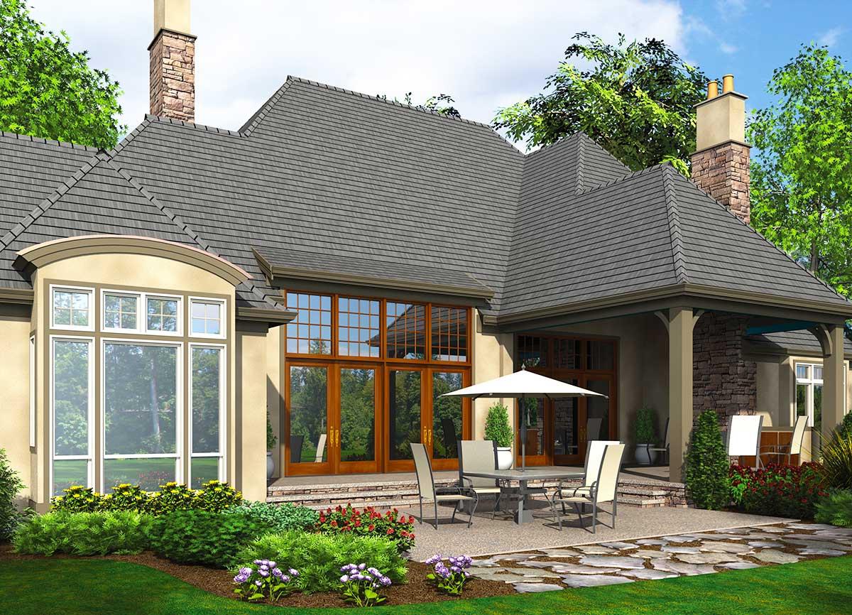 Plan 69460AM: Classic French Country House Plan with 3 Bedrooms - 4352 Sq Ft - Image #50 - European, French Country