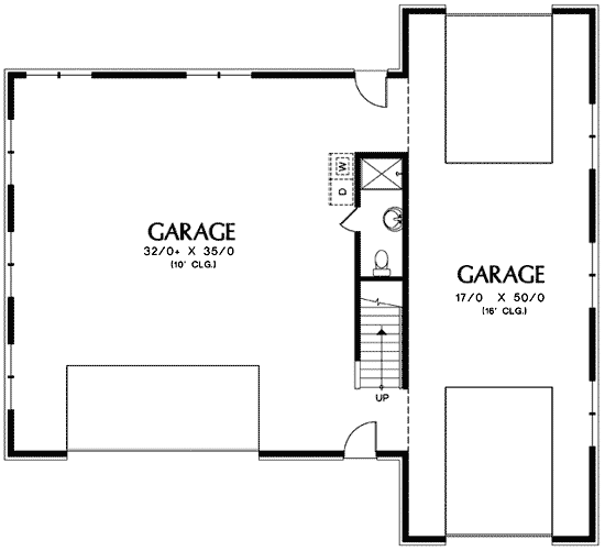 Plan 69466AM: Perfect for RV - Floor Plan - Main Level