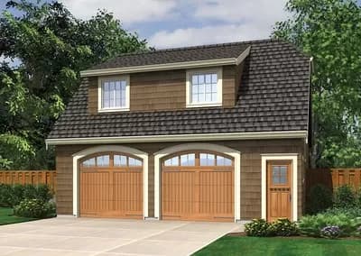 Garage Studio with Shed Dormer