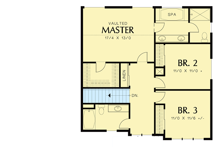 Plan 6948AM: Quaint Cottage Design - Floor Plan - 2nd Floor - Craftsman, Northwest