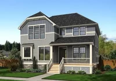 Narrow Lot Home with Study