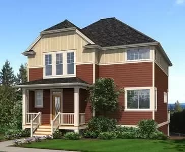 3 or 4 Bedroom Dutch Colonial Cottage House Plan - 2178 Sq Ft