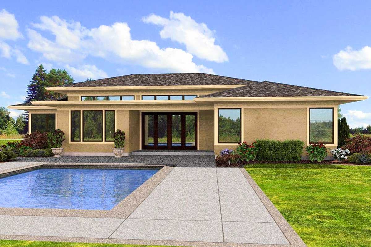 Plan 69495AM: Efficiency At Its Best - Image #34 - Contemporary, Mid Century Modern, Northwest, Prairie, Ranch
