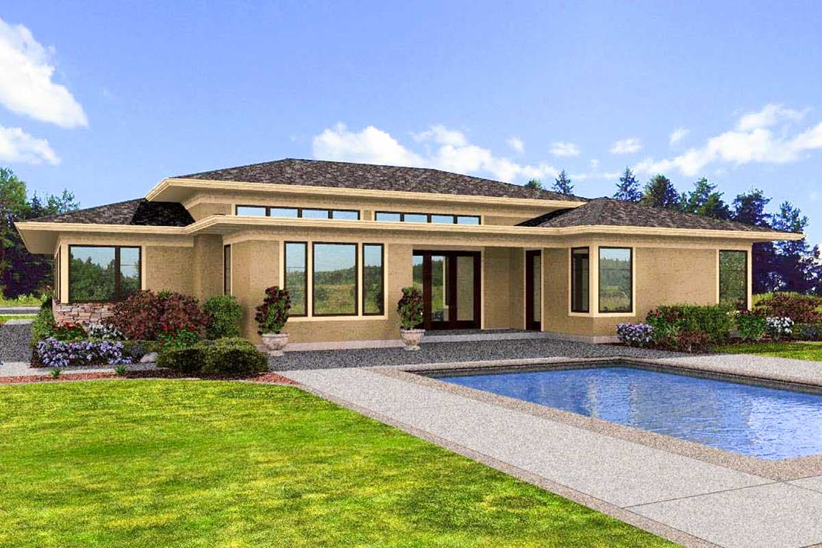 Plan 69495AM: Efficiency At Its Best - Image #35 - Contemporary, Mid Century Modern, Northwest, Prairie, Ranch