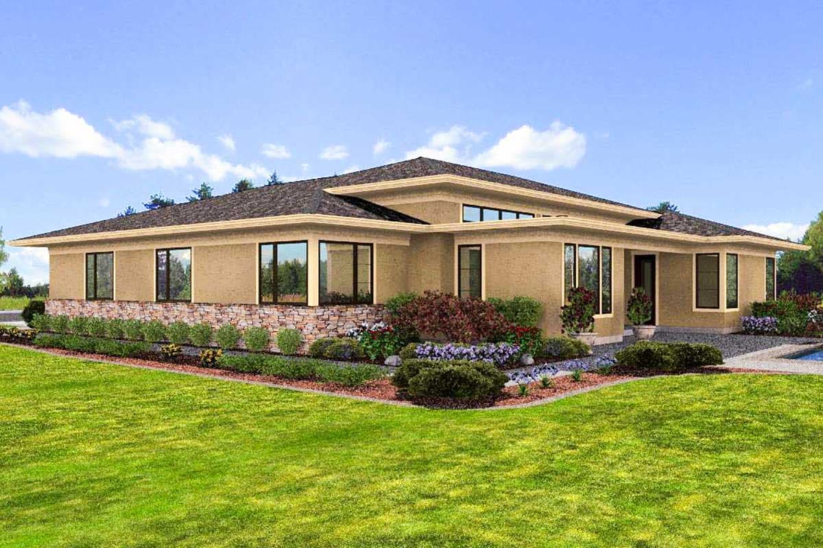 Plan 69495AM: Efficiency At Its Best - Image #36 - Contemporary, Mid Century Modern, Northwest, Prairie, Ranch