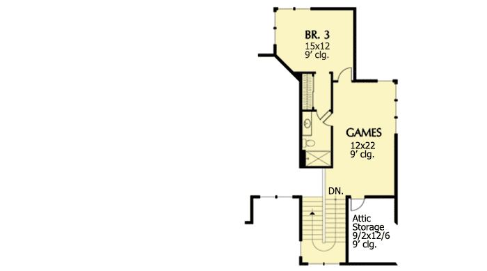 Plan 69497AM: Entertainer's Dream with Vaulted Ceilings - Floor Plan - 2nd Floor - Craftsman, Hill Country, Mountain, Northwest