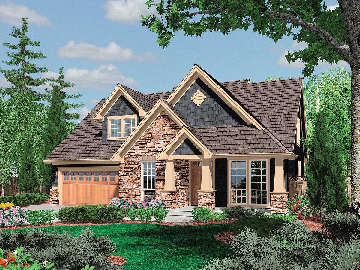 Plan 6950AM: Charming Craftsman Home Plan - Image #9 - Cottage, Craftsman, Northwest