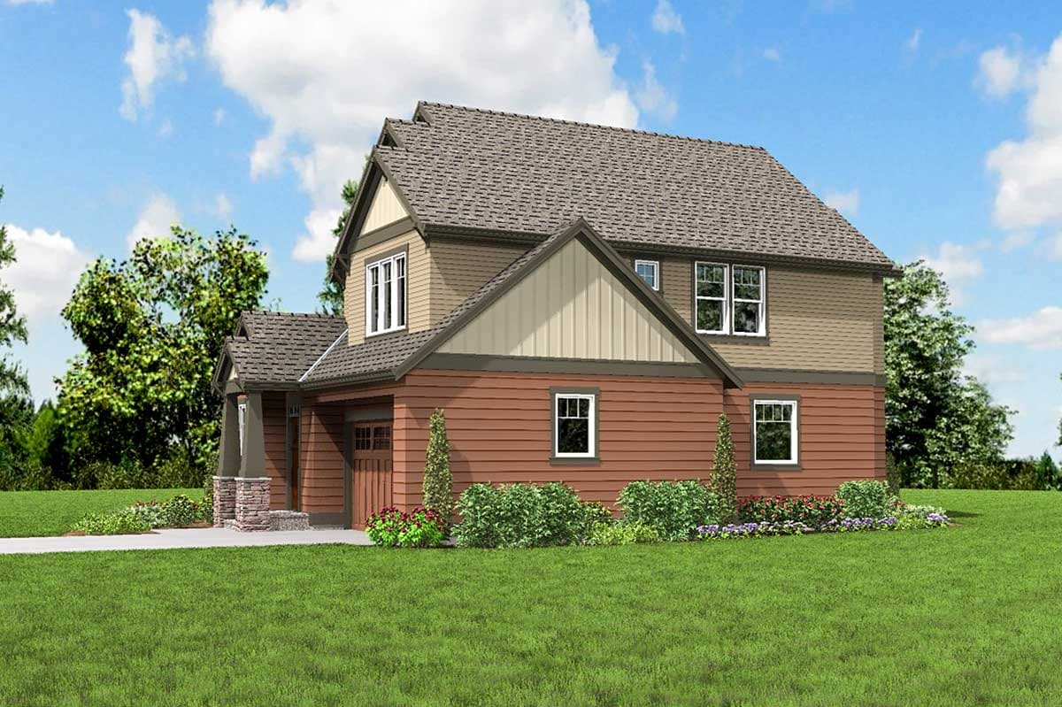 Plan 69501AM: Narrow Lot Craftsman Home Plan - Image #10 - Craftsman, Northwest