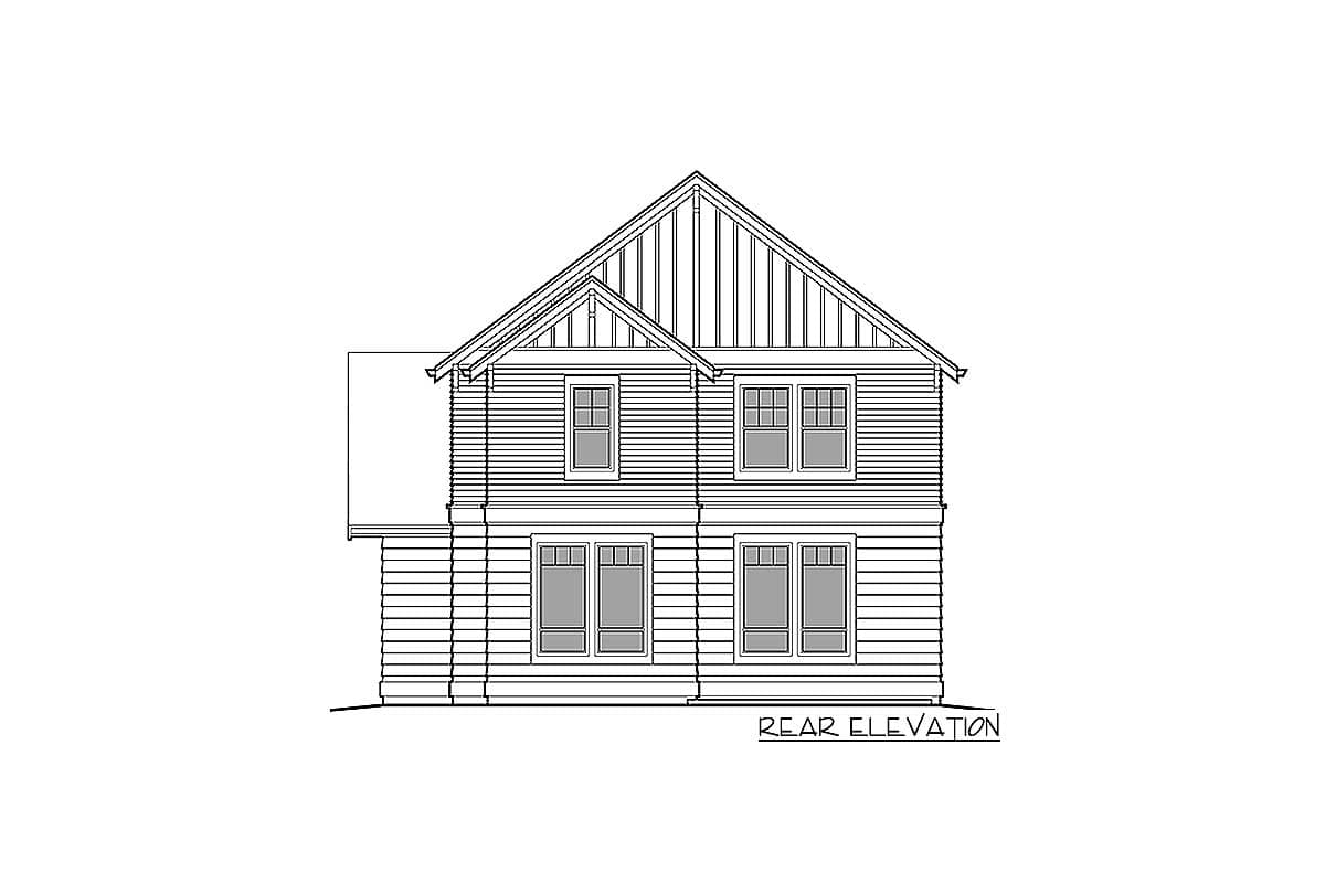 Plan 69501AM: Narrow Lot Craftsman Home Plan - Image #12 - Craftsman, Northwest