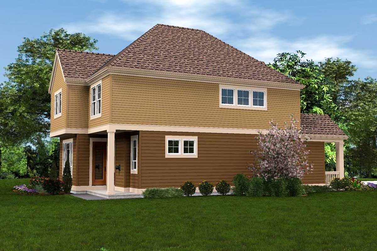 Plan 69502AM: Craftsman House Plan Designed for a Narrow Lot - 1851 Sq Ft - Architectural Designs - Image #5 - Northwest, Traditional