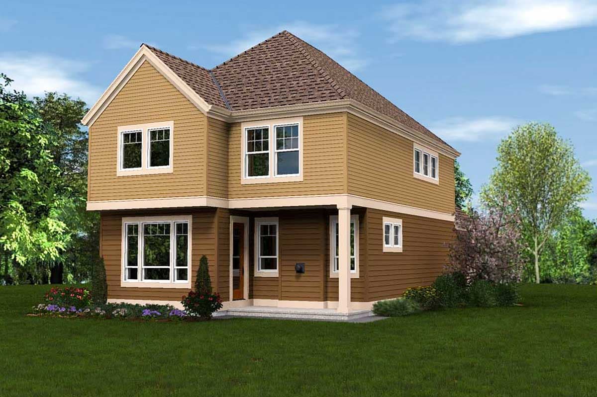 Plan 69502AM: Craftsman House Plan Designed for a Narrow Lot - 1851 Sq Ft - Architectural Designs - Image #6 - Northwest, Traditional