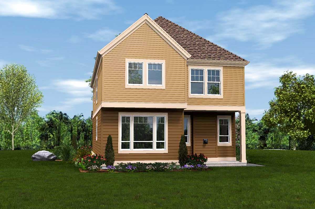 Plan 69502AM: Craftsman House Plan Designed for a Narrow Lot - 1851 Sq Ft - Architectural Designs - Image #7 - Northwest, Traditional