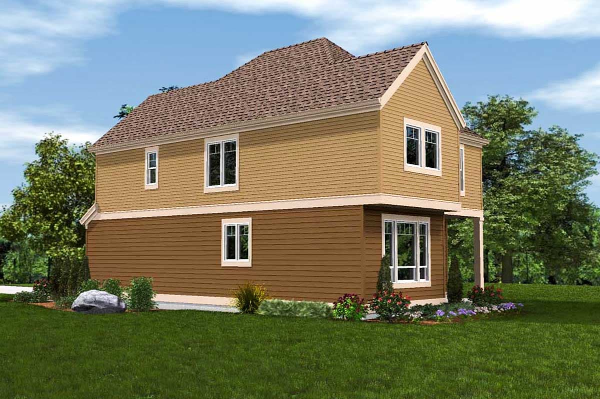 Plan 69502AM: Craftsman House Plan Designed for a Narrow Lot - 1851 Sq Ft - Architectural Designs - Image #8 - Northwest, Traditional