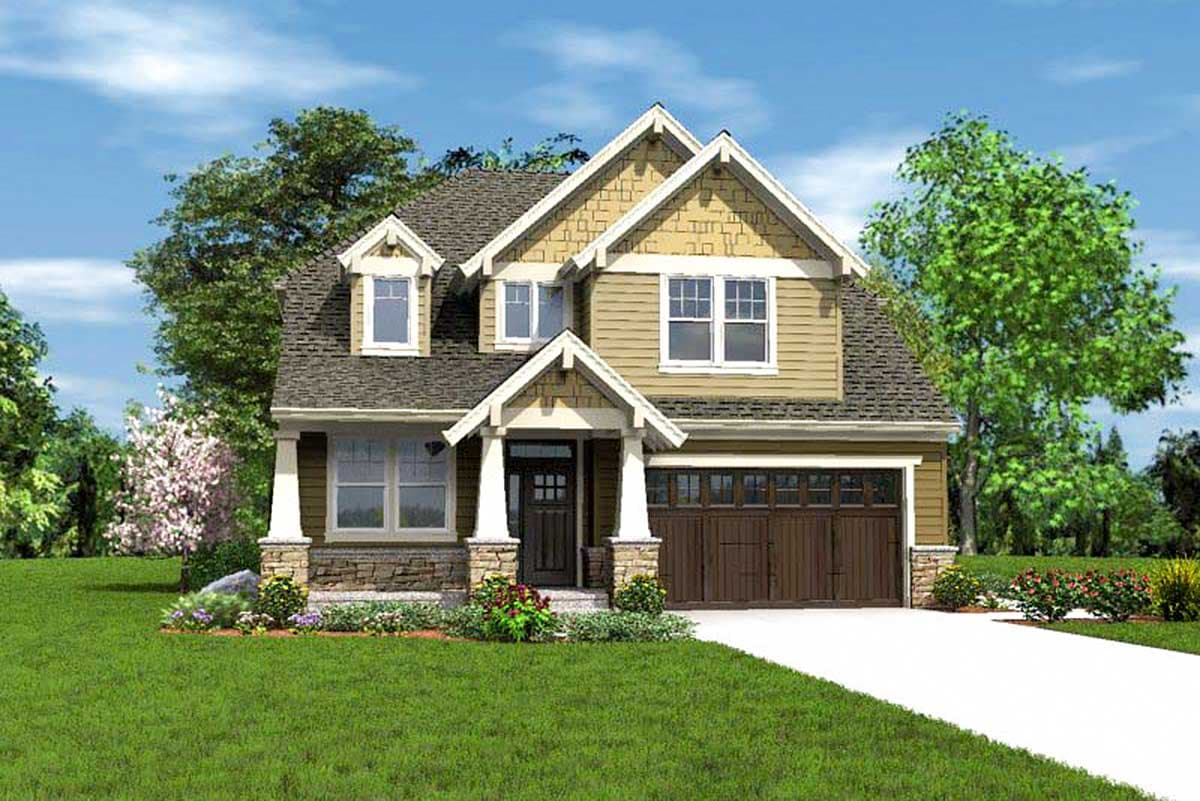 Plan 69504AM: Craftsman Home Plan with Three or Four Bedrooms - Image #4 - Craftsman, Northwest