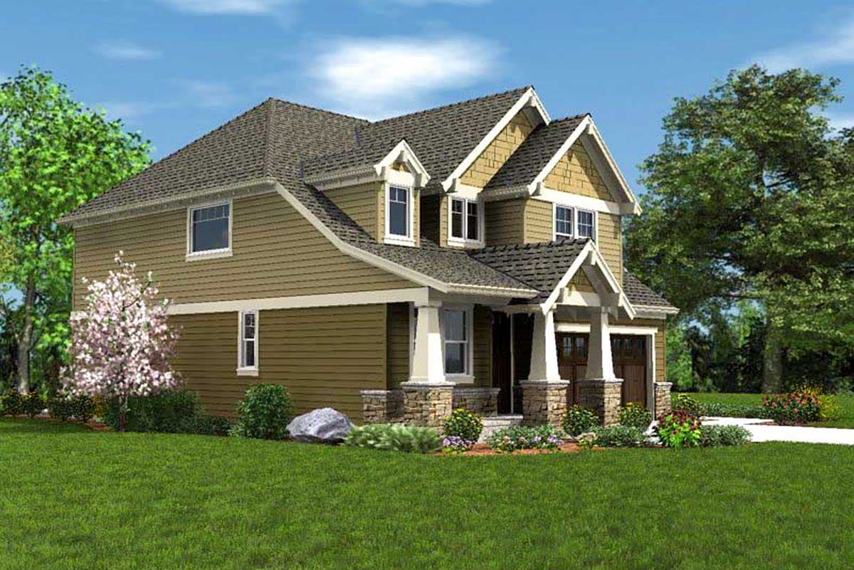 Plan 69504AM: Craftsman Home Plan with Three or Four Bedrooms - Image #5 - Craftsman, Northwest