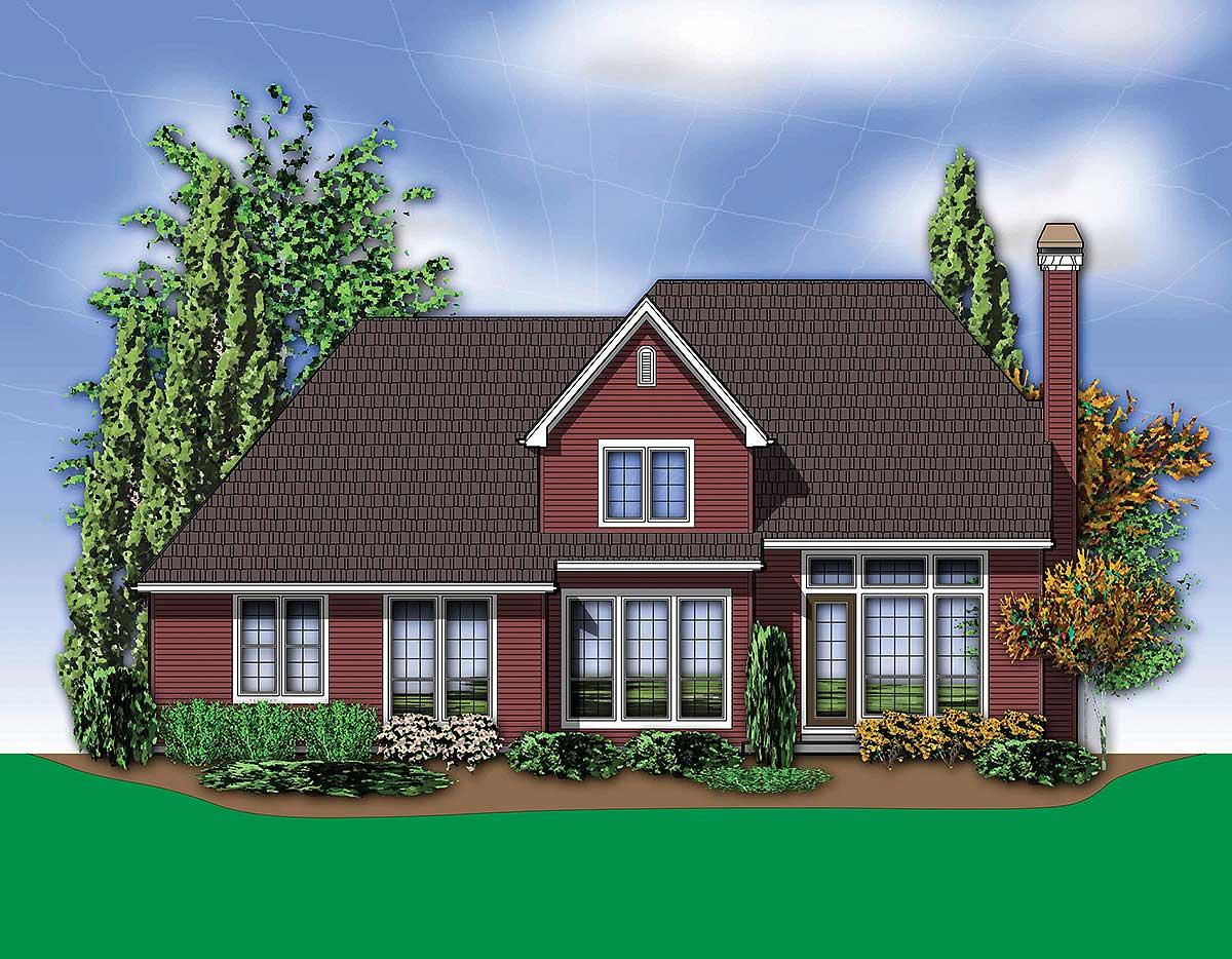 Plan 6951AM: Easy-Living Floor Plan with Two Flex Rooms - 2277 Sq Ft - Image #7 - European, Traditional
