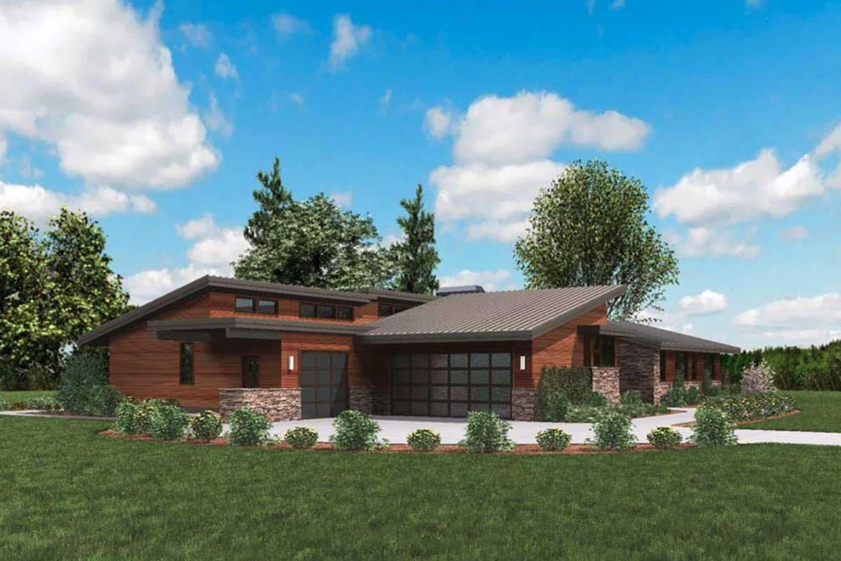 Plan 69510AM: Stunning Contemporary Ranch Home Plan - Image #21 - Contemporary, Mid Century Modern, Northwest, Ranch