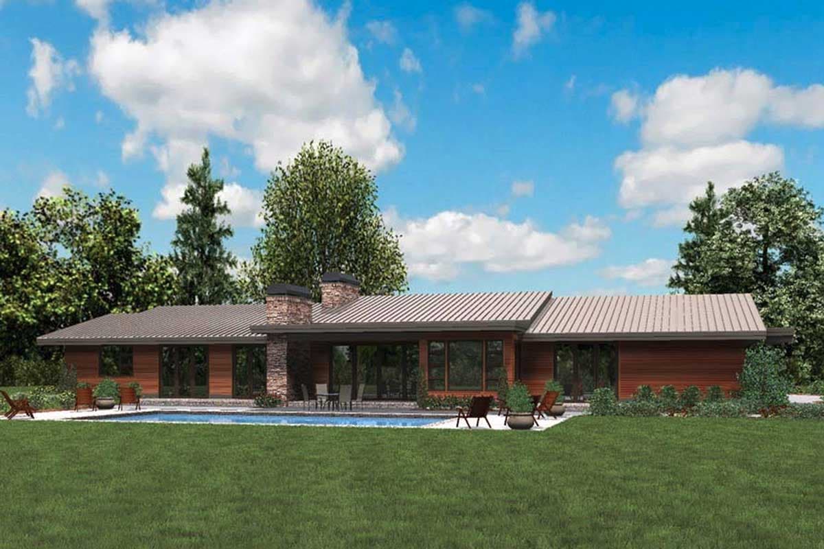 Plan 69510AM: Stunning Contemporary Ranch Home Plan - Image #22 - Contemporary, Mid Century Modern, Northwest, Ranch