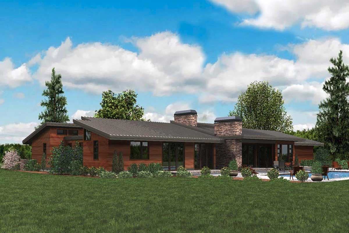 Plan 69510AM: Stunning Contemporary Ranch Home Plan - Image #23 - Contemporary, Mid Century Modern, Northwest, Ranch