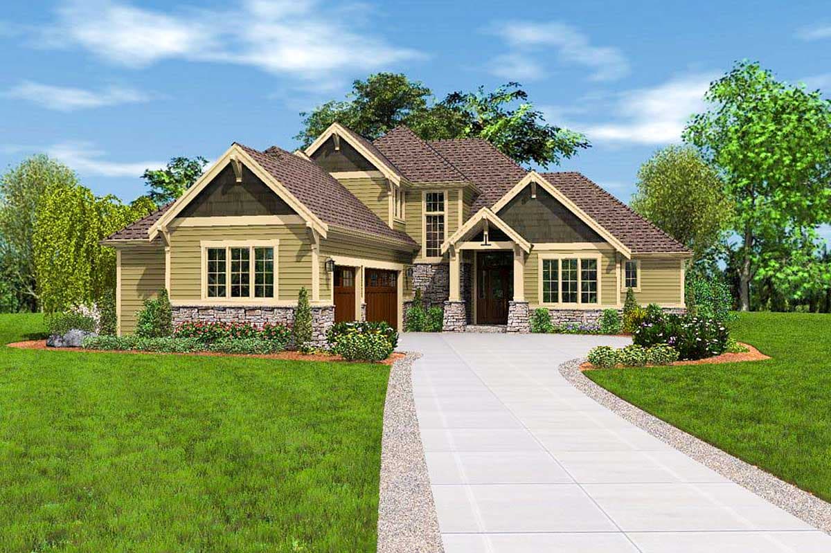 Plan 69513AM: 4-Bedroom Craftsman House Plan with Two Master Suites - Image #22 - Craftsman, Northwest