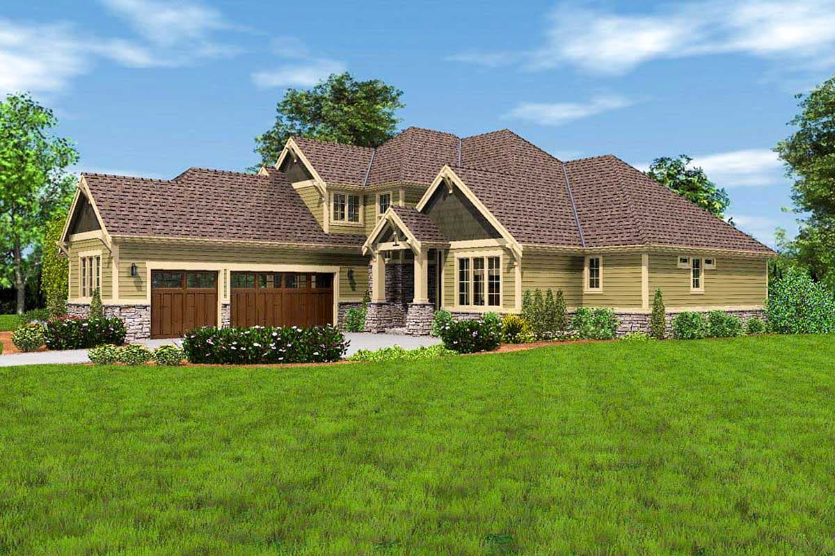 Plan 69513AM: 4-Bedroom Craftsman House Plan with Two Master Suites - Image #32 - Craftsman, Northwest