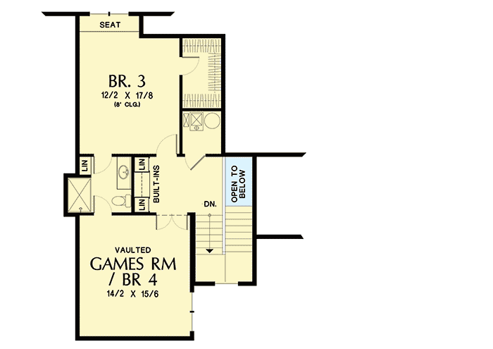 Plan 69513AM: 4-Bedroom Craftsman House Plan with Two Master Suites - Floor Plan - 2nd Floor - Craftsman, Northwest
