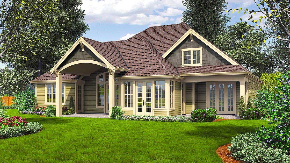 Plan 69513AM: 4-Bedroom Craftsman House Plan with Two Master Suites - Image #27 - Craftsman, Northwest