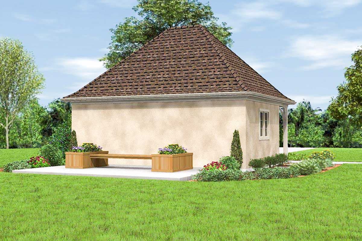 Plan 69516AM: Charming Detached 2-Car Garage - Image #6 - Acadian, European, French Country, Southern