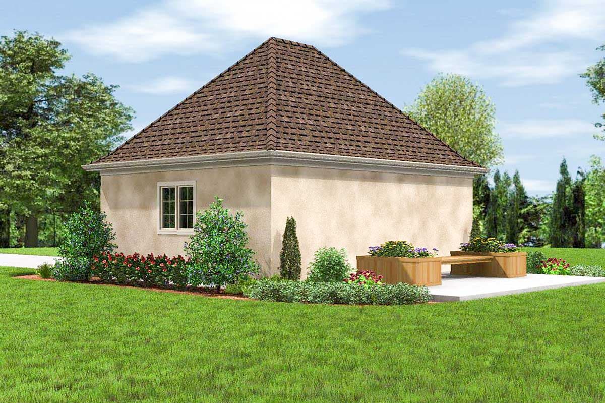 Plan 69516AM: Charming Detached 2-Car Garage - Image #9 - Acadian, European, French Country, Southern
