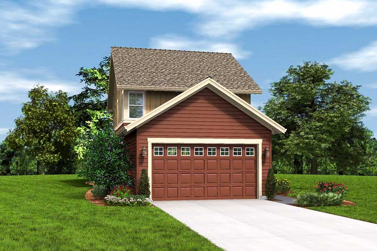 Plan 69518AM: Narrow Home Plan with Rear Garage - 1636 Sq Ft - Image #10 - Cottage, Craftsman, Northwest