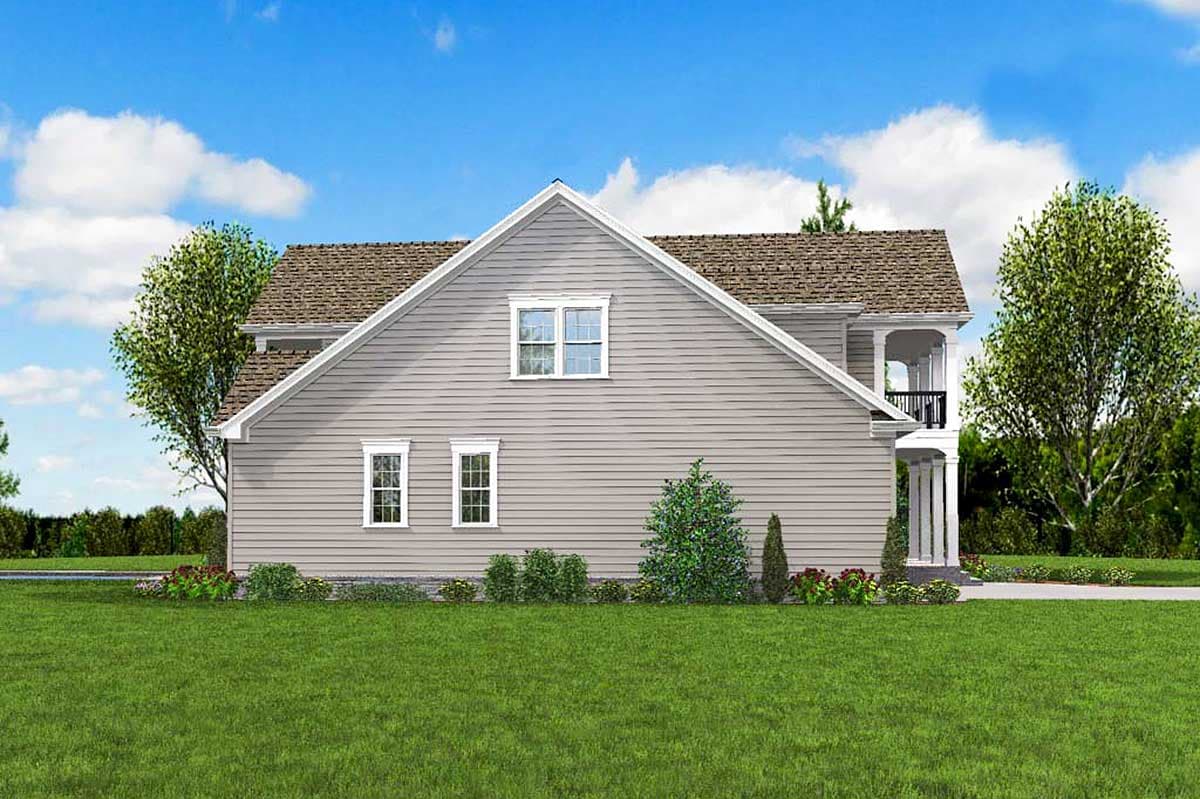 Plan 69519AM: 4-Bed Southern House Plan with Stacked Porches - Image #6 - New Orleans, Southern, Southern Traditional, Traditional